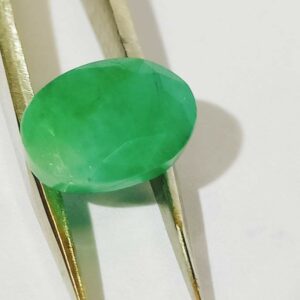 Abhimantrit Panna Stone (Emerald) Oval shape & Lab Certified - 6.25 Carat - Image 5