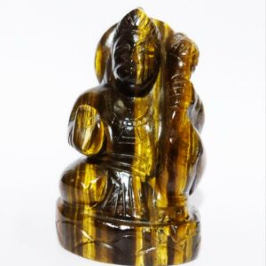 Natural Tiger Eye Hanuman ji Idol Abhimantrit & Certified 270 Gram - Image 5