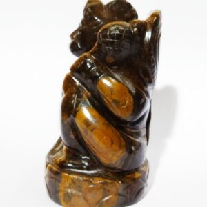 Natural Tiger Eye Hanuman ji Idol Abhimantrit & Certified 270 Gram - Image 3