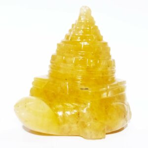 Genuine Yellow Aventurine Meru Shree Yantra Abhimantrit & Certified 205 Gram - Image 5