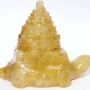 Genuine Yellow Aventurine Meru Shree Yantra Abhimantrit & Certified 205 Gram - Image 4