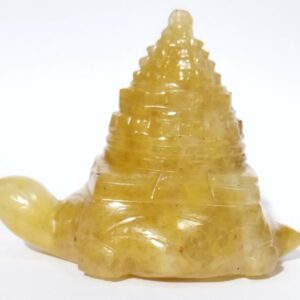 Genuine Yellow Aventurine Meru Shree Yantra Abhimantrit & Certified 205 Gram - Image 3