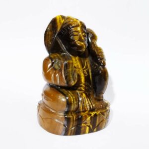 Natural Tiger Eye Hanuman ji Idol Abhimantrit & Certified 255 Gram - Image 3