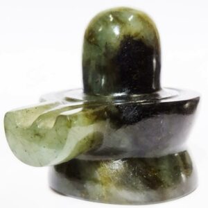Natural Labradorite Shivling Abhimantrit & Certified 211 Gram - Image 4