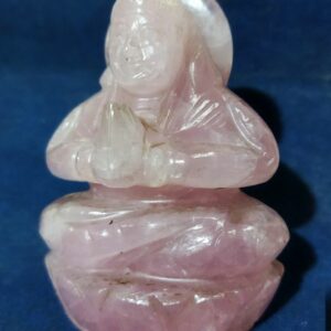 Natural Rose Quartz Parvati Ji Idol Abhimantrit & Certified 251 Gram - Image 3