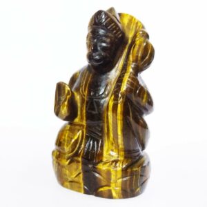 Original Tiger Eye Hanuman ji Idol Abhimantrit & Certified 199 Gram - Image 3