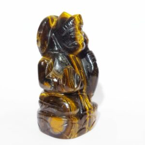 Original Tiger Eye Hanuman ji Idol Abhimantrit & Certified 199 Gram - Image 4