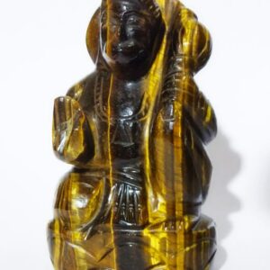 Original Tiger Eye Hanuman ji Idol Abhimantrit & Certified 199 Gram - Image 1