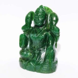 Green Aventurine Laxmi ji Idol Abhimantrit & Certified 230 Gram - Image 6