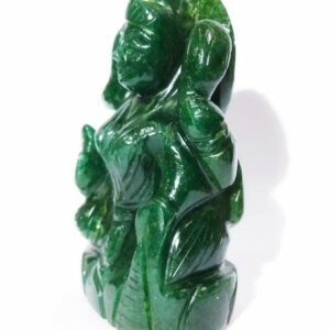 Green Aventurine Laxmi ji Idol Abhimantrit & Certified 230 Gram - Image 4