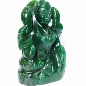 Green Aventurine Laxmi ji Idol Abhimantrit & Certified 230 Gram - Image 3