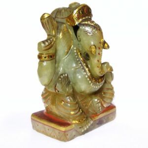 Light Green Aventurine Ganesh ji  Idol Certified & Abhimantrit 401 Gram - Image 5