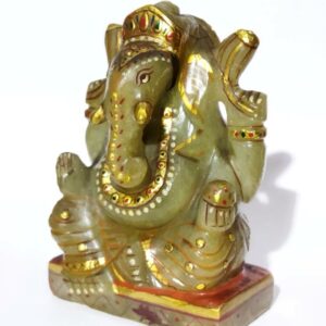 Light Green Aventurine Ganesh ji  Idol Certified & Abhimantrit 401 Gram - Image 6
