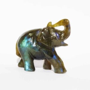 Original Labradorite Elephant Figure 61 Gram Abhimantrit & Certified - Image 3