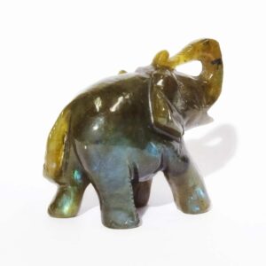 Original Labradorite Elephant Figure 61 Gram Abhimantrit & Certified - Image 5