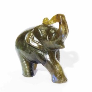 Original Labradorite Elephant Figure 61 Gram Abhimantrit & Certified - Image 6