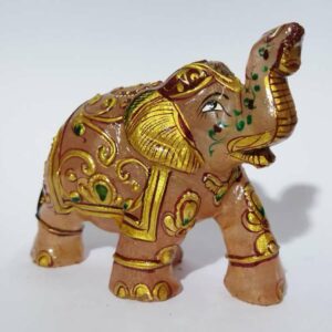 Natural Rose Quartz Elephant Abhimantrit & Certified 133 Gram - Image 5