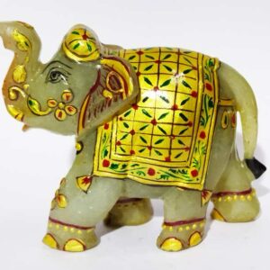 Light Green Aventurine Elephant Figure 221 Gram Abhimantrit & Certified - Image 6