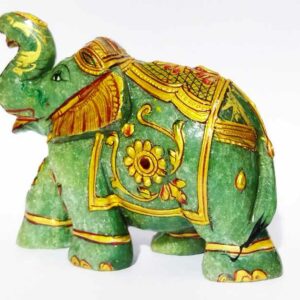 Green Aventurine Elephant Figure 261 Gram Abhimantrit & Certified - Image 6