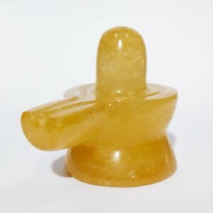 Natural Yellow Aventurine Shivling Abhimantrit & Certified 41 Gram - Image 3