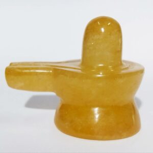 Natural Yellow Aventurine Shivling Abhimantrit & Certified 41 Gram - Image 1