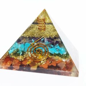 Natural Multicolor Orgone Pyramid Abhimantrit & Certified 221 Gram - Image 4