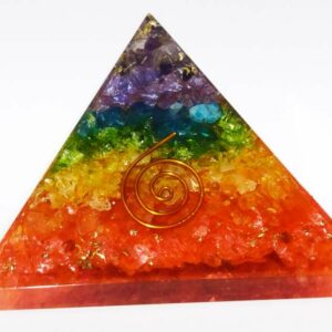 Genuine Multicolor Orgone Pyramid Abhimantrit & Certified 221 Gram - Image 3