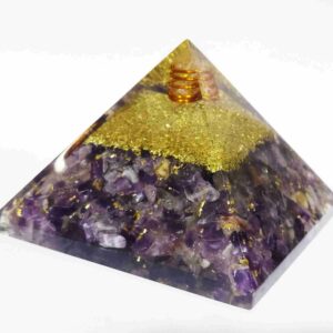 Natural Purple Orgone Pyramid Certified & Abhimantrit 221 Gram - Image 6