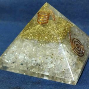 Original Whitish Orgone Pyramid Abhimantrit & Certified 221 Gram - Image 3