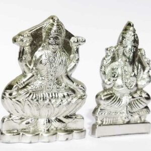 Parad Laxmi Ganesh Idol -241 Gram (Lakshmi) - Image 3
