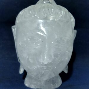 Genuine Sphatik (Crystal) Buddha Head Idol Certified & Abhimantrit 546 Gram - Image 3