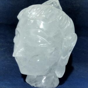 Genuine Sphatik (Crystal) Buddha Head Idol Certified & Abhimantrit 546 Gram - Image 4