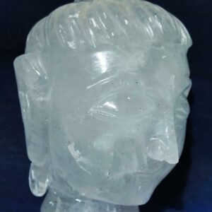 Genuine Sphatik (Crystal) Buddha Head Idol Certified & Abhimantrit 546 Gram - Image 6