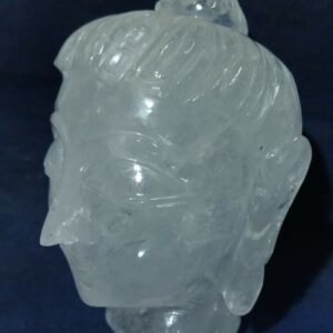 Genuine Sphatik (Crystal) Buddha Head Idol Certified & Abhimantrit 546 Gram - Image 7
