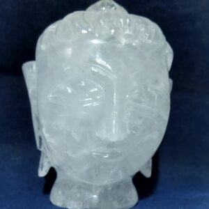 Genuine Sphatik (Crystal) Buddha Head Idol Certified & Abhimantrit 546 Gram - Image 8