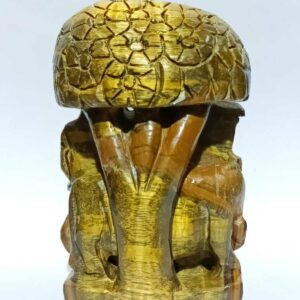 Original Tiger Eye Radha Krishna Abhimantrit & Certified 450 Gram - Image 3