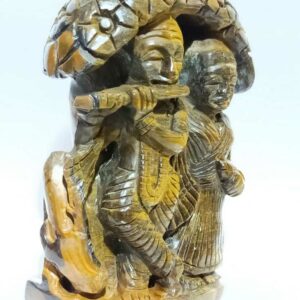 Original Tiger Eye Radha Krishna Abhimantrit & Certified 450 Gram - Image 2