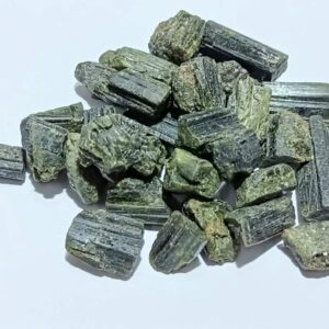Natural Green Tourmaline Raw Stone Certified & Abhimantrit - 100 Gram Approx - Image 4