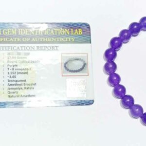 Abhimantrit Amethyst Bracelet Certified - Stylish & Unique - Image 5
