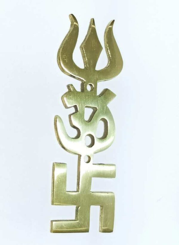 Trishul om swastik locket hotsell