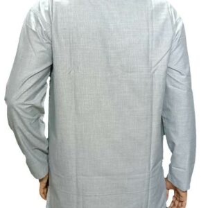 OPP Kurta Grey Color - Full Young Generation - 100% Cotton Fabric - Image 5