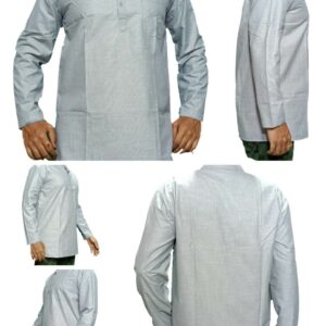 OPP Kurta Grey Color - Full Young Generation - 100% Cotton Fabric - Image 6