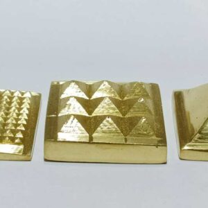 Abhimantrit 3 Layered Brass Pyramid 140 Gram Appx. Original - Vastu Pyramid - Image 3