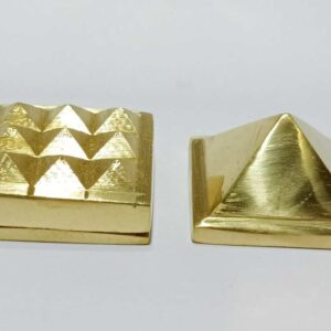 Abhimantrit 3 Layered Brass Pyramid 140 Gram Appx. Original - Vastu Pyramid - Image 2