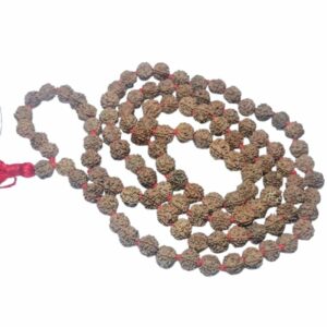 Very Rare Nepali 5 Mukhi Rudraksha Mala Original, Certified 10mm With 108+1 Beads - Image 4