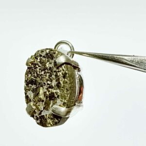 Natural Pyrite Locket -Certified, Lab Tested, Abhimantrit & Original - Image 1