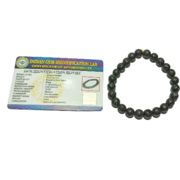 Buy Arka Surya Crystals Natural Lava stone 8mm bead healing bracelet for  Stress Relief, Balancing, Strength & Courage Online at Best Prices in India  - JioMart.