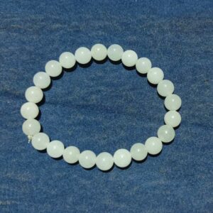 Mantrit (Energized) Selenite Bracelet Certified & Authentic With Lab Certification - Image 2