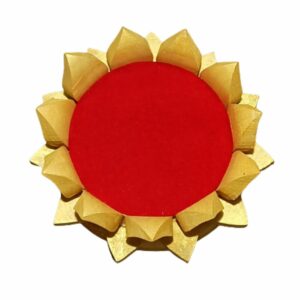 Abhimantrit Shriparni Wooden Lotus Singhaasan (Throne) - Made Of ShriParni Wood (Options are 4, 6, 8 & 10 Inch) - Image 2