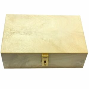 Mantrit (Energized) Shriparni Wooden Wealth Money Box Vastu Cash Box 5.5 x 8.5 Inch - Image 1